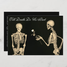 Skeletons in Love結婚式招待状