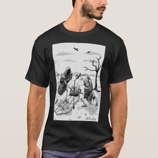 skeletons in the desert. tシャツ (正面)