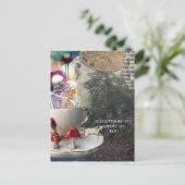 Skeletons Mixed Media Collage Ghost of You ポストカード (スタンド正面)