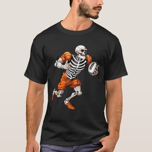 Skeletons Rugby Players Tシャツ (正面)