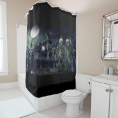 Skeletons Selfie シャワーカーテン (インサイチュ)