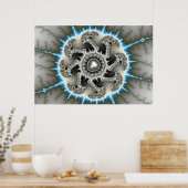 Skelewheel – フラクタルアート ポスター (キッチン)