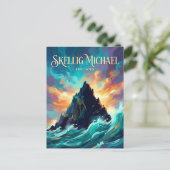 Skellig Michael Ireland ポストカード (スタンド正面)