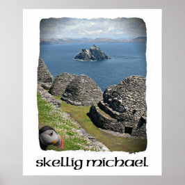 Skellig Michael、Puffin、Skellig Michael Poster ポスター