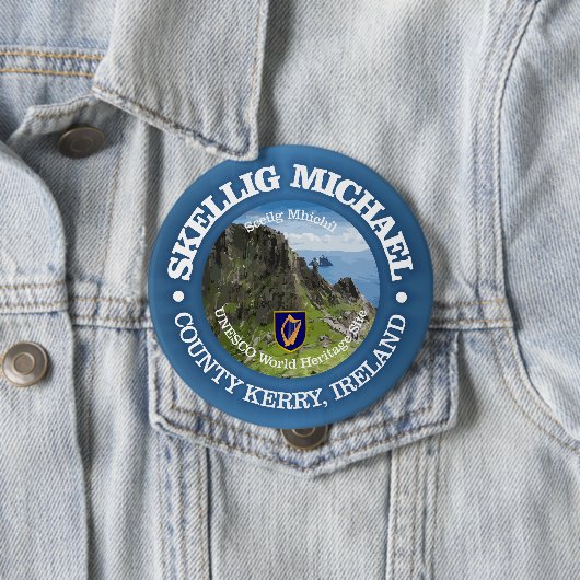 Skellig Michael (rd) 缶バッジ (インサイチュ)