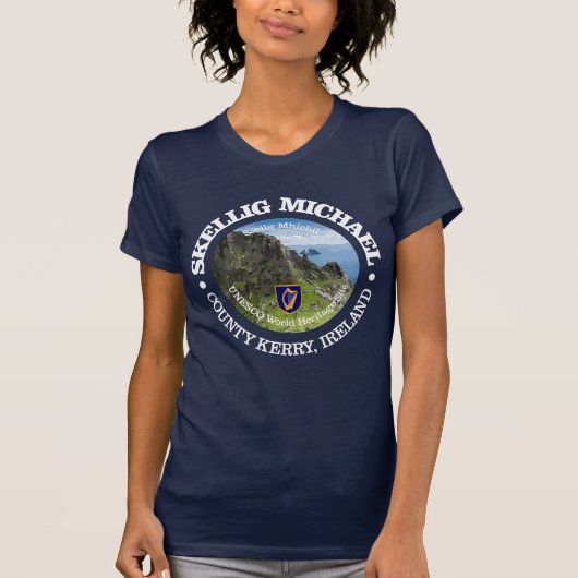 Skellig Michael (rd) Tシャツ (正面)