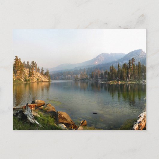 Skelton Lake at Golden Dusk - Mammoth Lakes Basin ポストカード (正面)