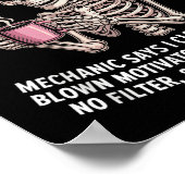 Skelton Sorry I Can't Make It To Work Tomorrow Mec ポスター (角)