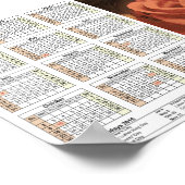 Sketch3 DINA5 2016カレンダーのバラのペア ポスター (角)