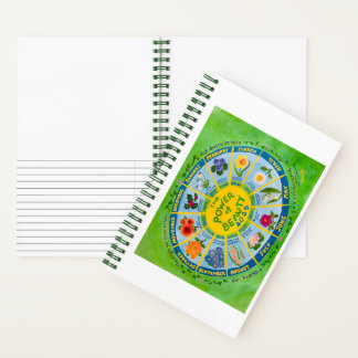 Sketch and 2025 書 Flower of the Month Journal ノートブック