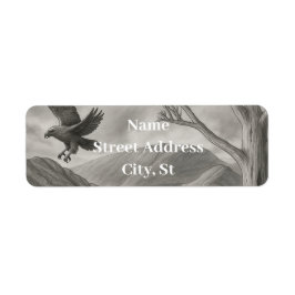 Sketch Art Return Address Labels – Nature Theme ラベル
