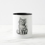 “Sketch Cat” Mug マグカップ (中央)