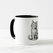 “Sketch Cat” Mug マグカップ (正面左)