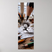 Sketch Comes to Life - Creative Anxiety Drawing ポスター (正面)