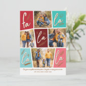 Sketch Fa La La La La Fourフォトクリスマスホリデー シーズンカード (スタンド正面)