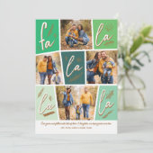 Sketch Fa La La La La Fourフォトクリスマスホリデー シーズンカード (スタンド正面)