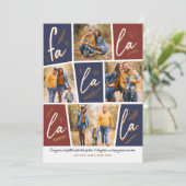 Sketch Fa La La La La Fourフォトクリスマス シーズンカード (スタンド正面)