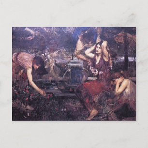 Sketch for Flora & the Zephyrs by John Waterhouse ポストカード