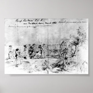 Sketch from Confederate America, 1861 ポスター