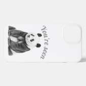 Sketch Giant Panda You're Seen iPhone Case iPhoneケース (裏面横)