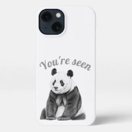 Sketch Giant Panda You're Seen iPhone Case 13ケース