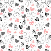 Sketch Hearts Personalized Best Valentine Gift テーブルクロス