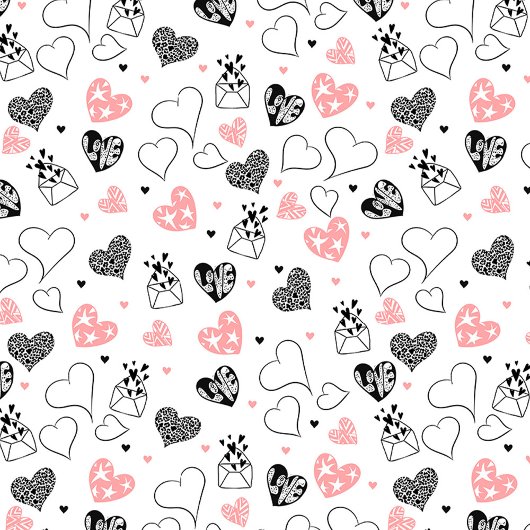 Sketch Hearts Personalized Best Valentine Gift  テーブルクロス