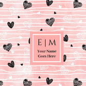 Sketch Hearts Personalized Best Valentine Gift   バスタオルセット