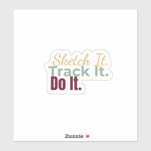 Sketch It. Track It. Do It. Sticker シール (シート)