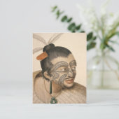 Sketch of a Maori Man, c.1769 ポストカード (スタンド正面)