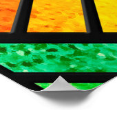 Sketch of a stained glass window. Seamless pattern ポスター (角)