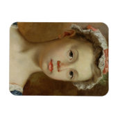 Sketch of a Young Girl, c.1730-40 (キャンバス上の油) マグネット (横)