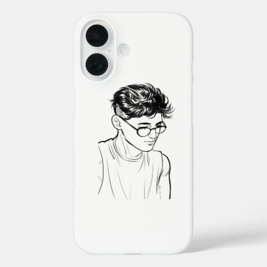 Sketch Soul Art Boy – Custom iPhone Case Case-Mate iPhoneケース (裏面)