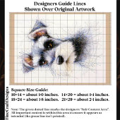 Sketch Style Cute Schnauzer Dog EW4L Decoupage 薄葉紙