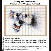  Sketch Style Cute Schnauzer Dog EW4R Decoupage 薄葉紙