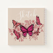 Sketchbookという名前の蝶 ノートブック (裏面)
