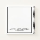 SketchbookとJournalの書組み合わせ ノートブック (裏面)