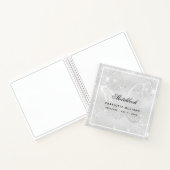 Sketchbookシルバーバタフライグリッタースパークルズ名 ノートブック (内部)