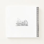 Sketchbookスパーソナライズされたパイラルノート ノートブック (裏面)