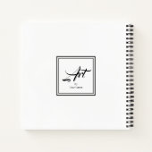 Sketchbookノートブックで名縁ど前を使ったアート ノートブック (裏面)