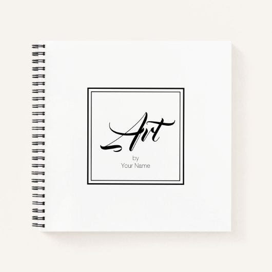 Sketchbookノートブックで名縁ど前を使ったアート ノートブック (正面)