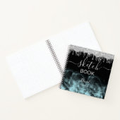 Sketchbookパーソナライズされたユーザ名スクリエレガントプト   ノートブック (内部)