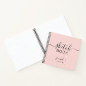Sketchbookパーソナライズされたユーザ名スクリエレガントプト ノートブック (内部)