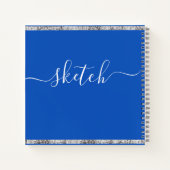 Sketchbookパーソナライズされたユーザ名スクリエレガントプト ノートブック (裏面)