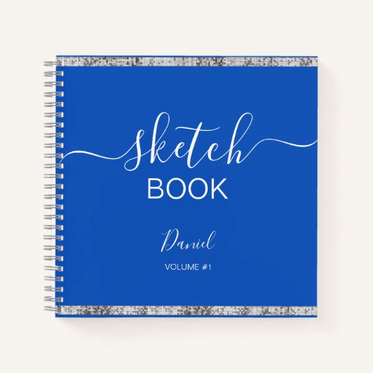 Sketchbookパーソナライズされたユーザ名スクリエレガントプト ノートブック (正面)