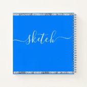 Sketchbookパーソナライズされたユーザ名スクリエレガントプト ノートブック (裏面)