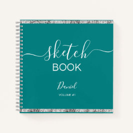Sketchbookパーソナライズされたユーザ名スクリエレガントプト   ノートブック