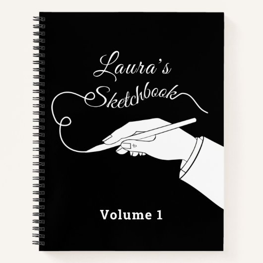 Sketchbookパーソナライズされた ノートブック (正面)