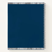 Sketchbookパーソナライズされた Your Name エレガント Script N ノートブック (裏面)