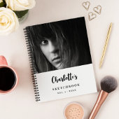 Sketchbookフォトカスタム白黒名 ノートブック